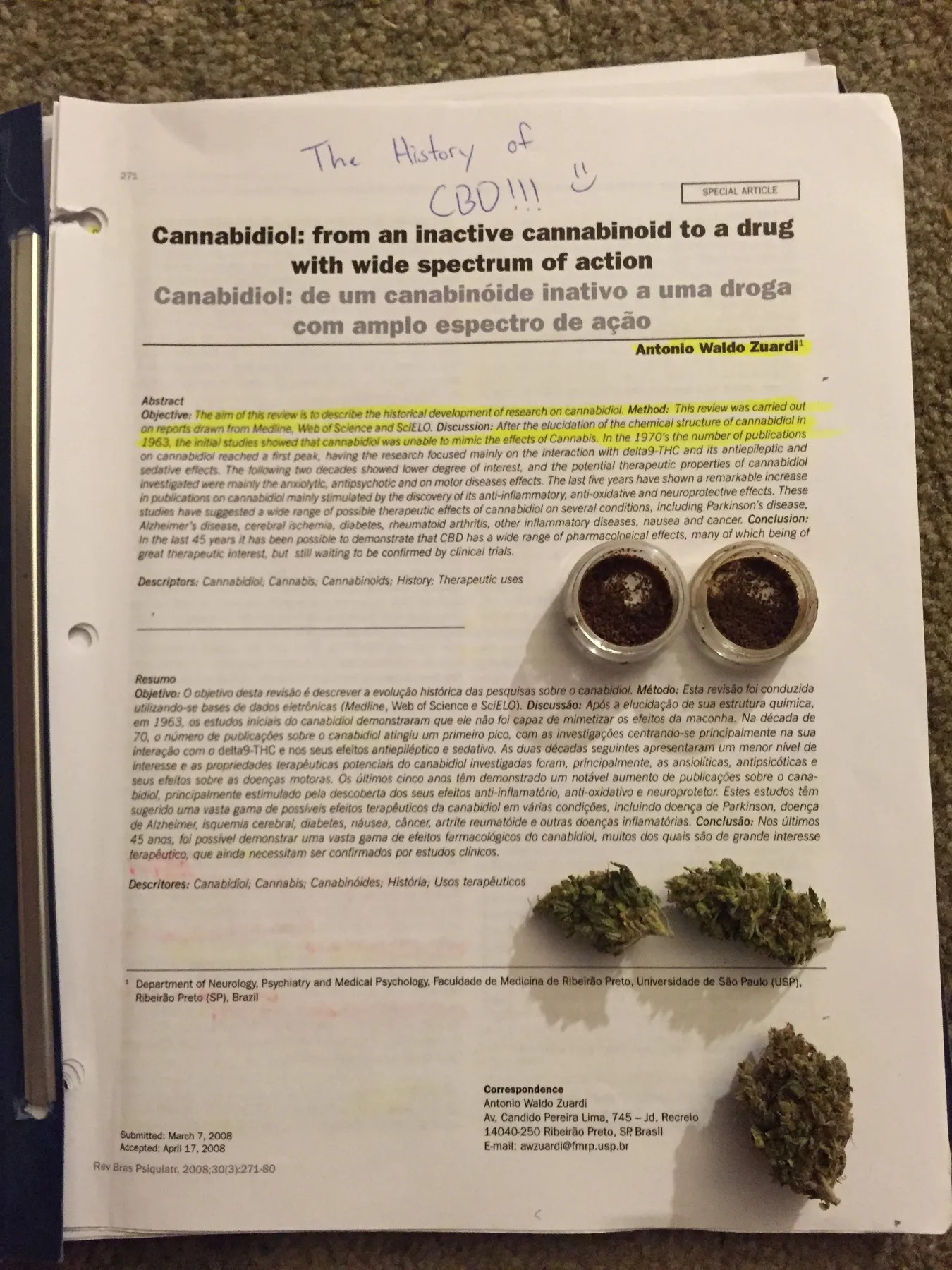 Danny Gagaoin: reading on cbd