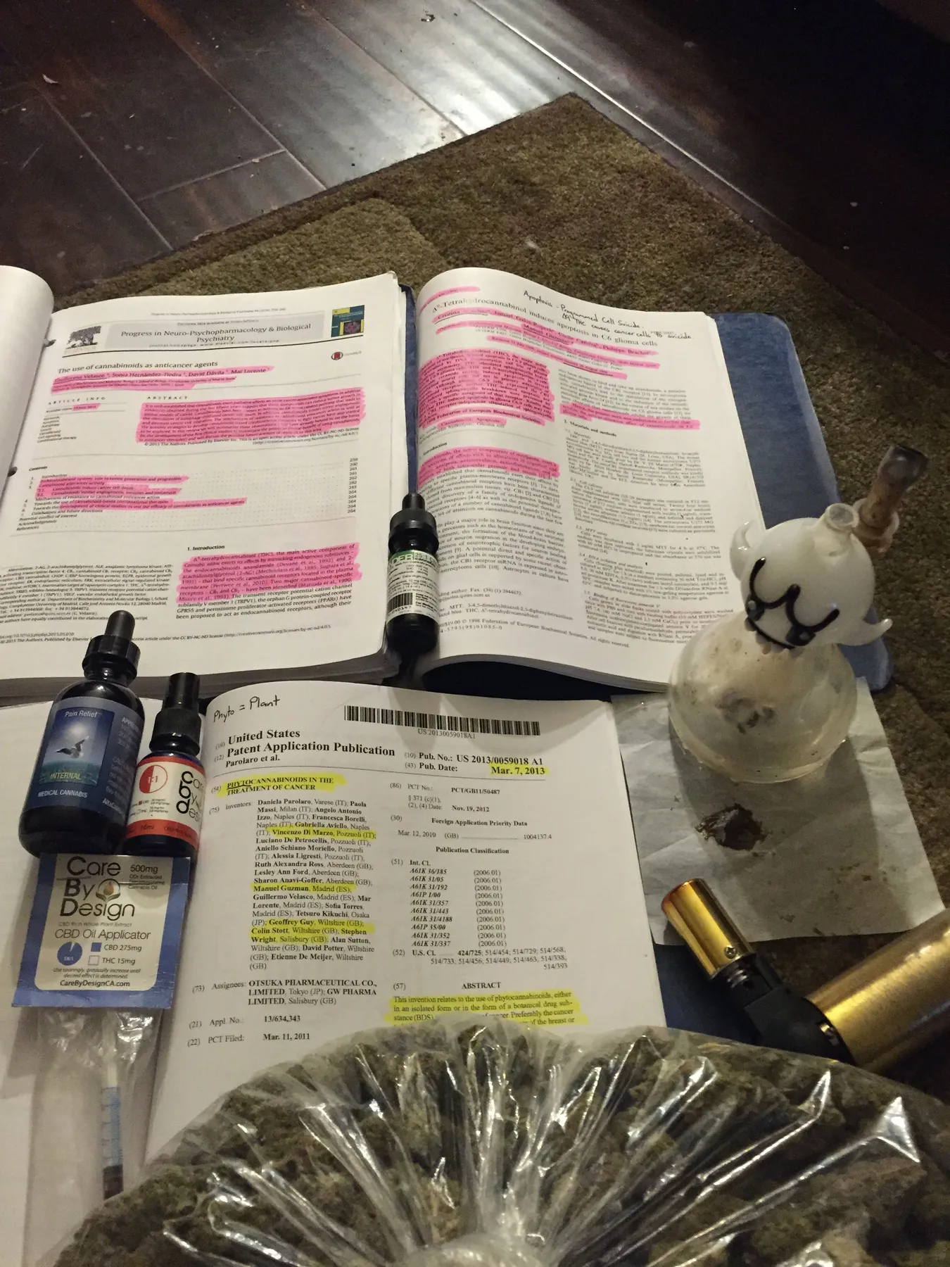 Danny Gagaoin: papers and tinctures